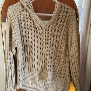 Cozy Knit Women's Sweater - Cream